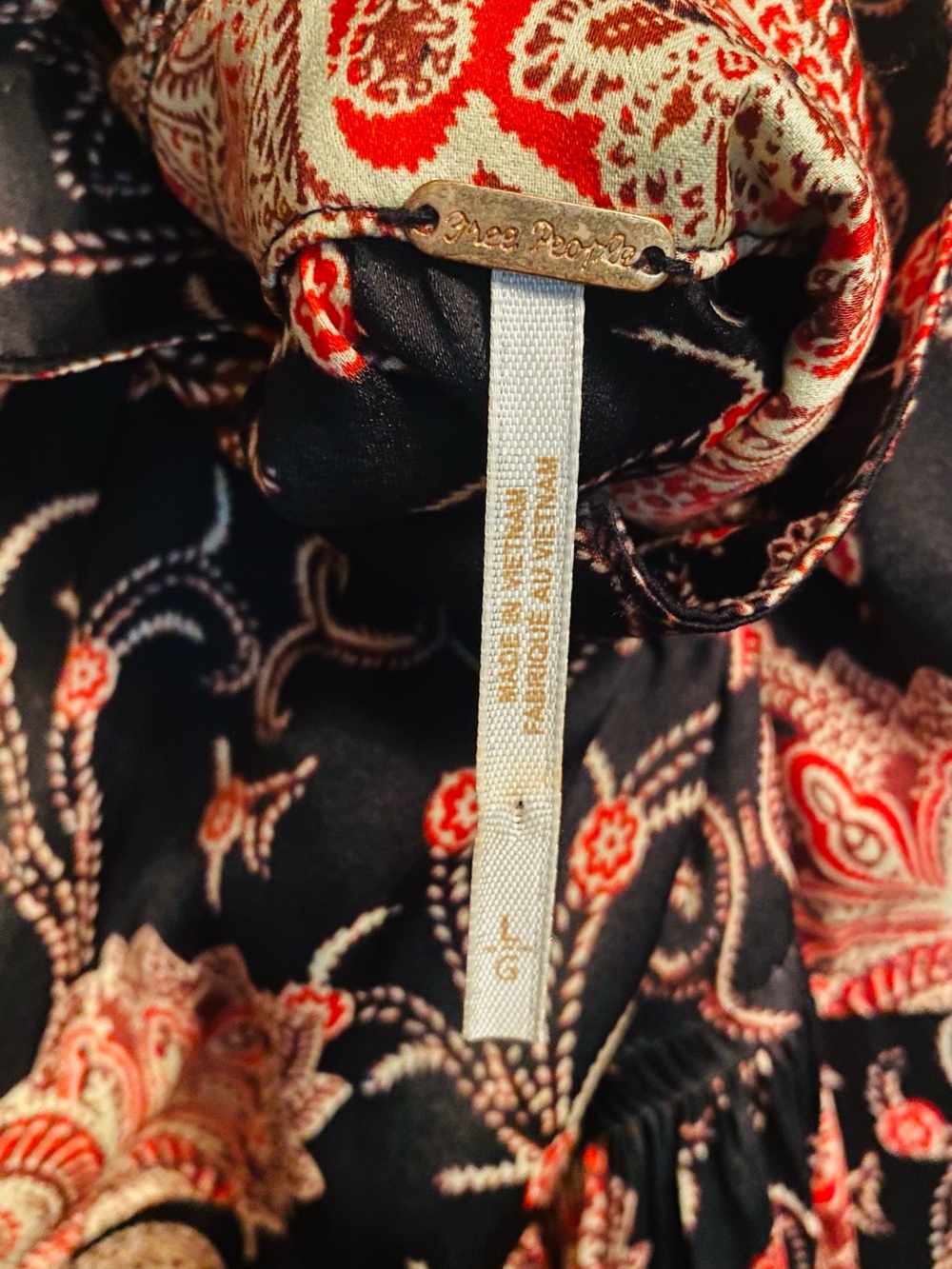 🔥 🔥 Free People Field of Butterflies Paisley Print Long Sleeve Dress — - Picture 4 of 5